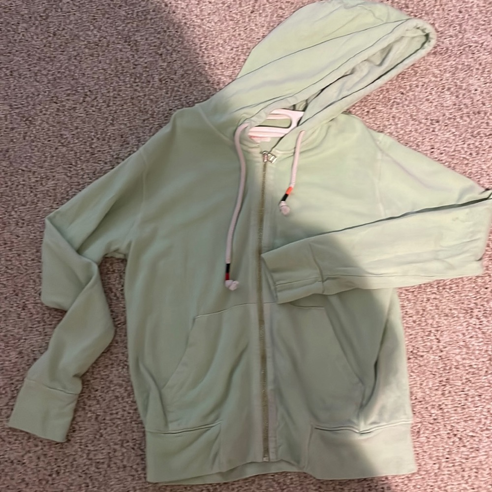 Sundry green zip up hoodie